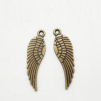 Wing Shaped Zinc Alloy Pendants, antique bronze color plated Approx 2mm 