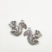 Zinc Alloy Animal Pendants, Squirrel, antique silver color plated Approx 2mm 