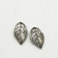 Zinc Alloy Leaf Pendants, antique silver color plated Approx 1mm 