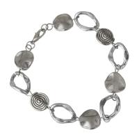 Fashion Zinc Alloy Bracelets, for woman, silver color   Approx 7.5 Inch 
