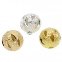 Weinlese Messing Perlen, rund, plattiert, keine, 8x8mm, Bohrung:ca. 2mm, ca. 50PCs/Tasche, verkauft von Tasche