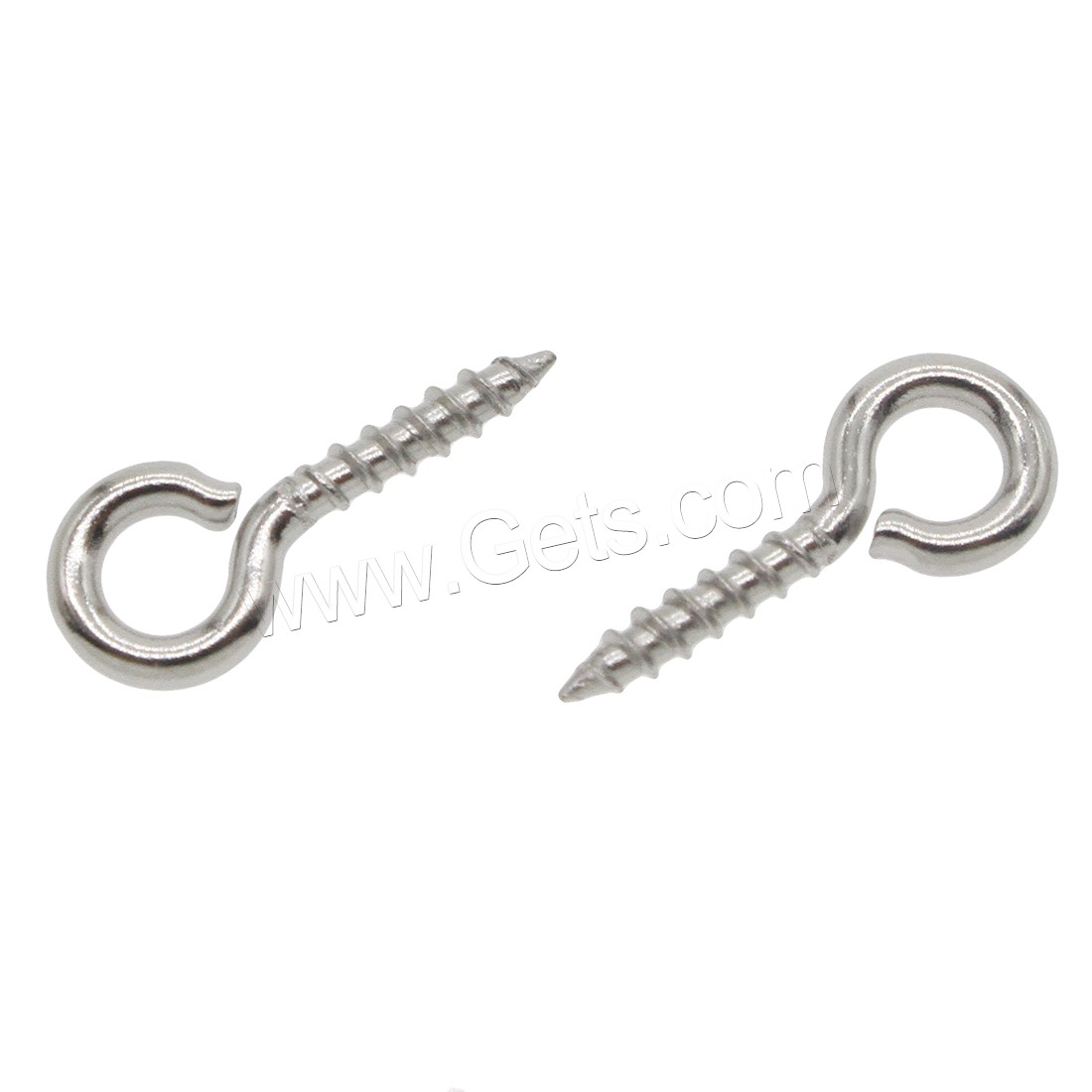 Stainless Steel Eyepins, different size for choice, original color, Hole:Approx 3mm, Sold By PC