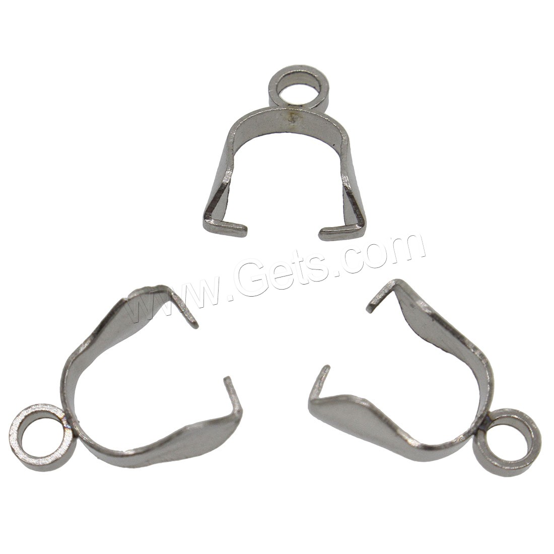 Stainless Steel Pinch Bail, different size for choice, original color, Sold By PC