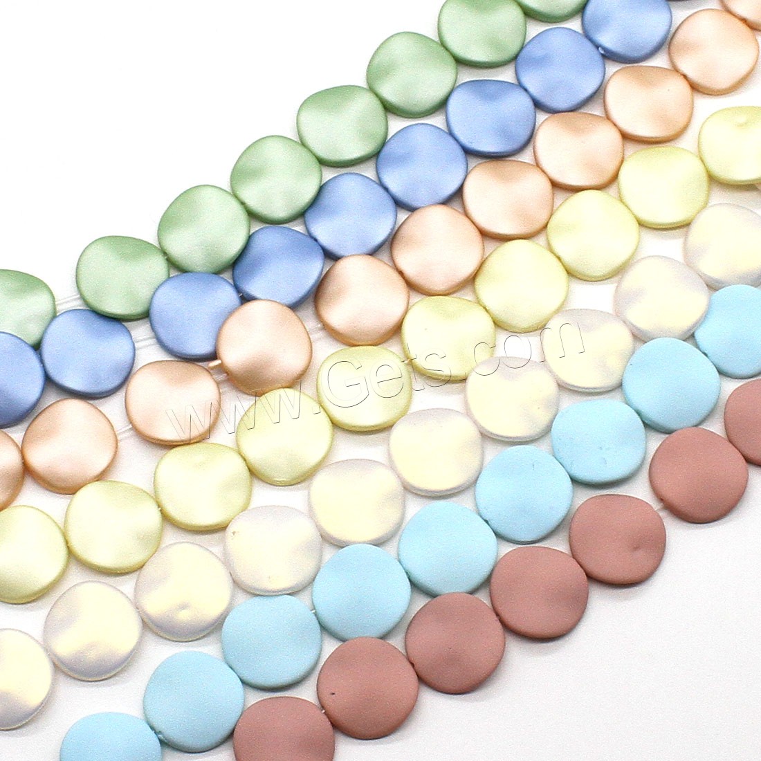 ABS Plastic Beads, different size for choice, more colors for choice, 20x20x5mm,30x30x6mm, Hole:Approx 1mm, Sold By Strand