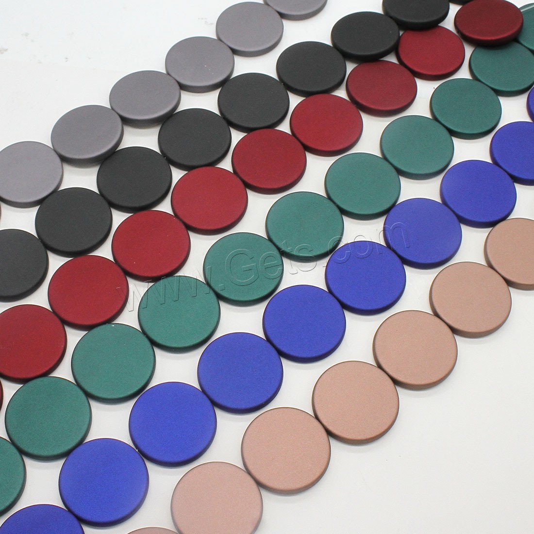 Perles en plastique ABS, Rond, normes différentes pour le choix, plus de couleurs à choisir, 32x5mm, Trou:Environ 2mm, Environ 100PC/sac, Vendu par sac