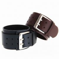 Alloy Bracelet, with PU Leather, for man Approx 11 Inch 