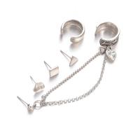 Zinc Alloy Earring Set, plated, 5 pieces & for woman, 7mm, 6mm, 18mm 