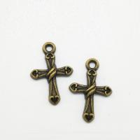 Zinc Alloy Cross Pendants, antique bronze color plated Approx 2mm 