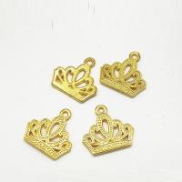 Zinc Alloy Crown Pendants, gold color plated, hollow Approx 2mm 