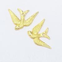 Zinc Alloy Animal Pendants, swallow, gold color plated Approx 2mm 