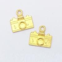 Conception de pendentifs en alliage de zinc, appareil photo, Placage de couleur d'or Environ 2mm Vendu par sac