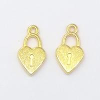 Zinc Alloy Heart Pendants, gold color plated Approx 2mm 