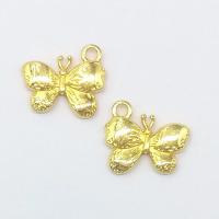 Zinc Alloy Animal Pendants, Butterfly, gold color plated Approx 2mm 