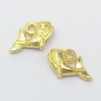 Zinc Alloy Animal Pendants, Whale, gold color plated Approx 2mm 