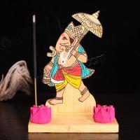 Buy Incense Holder and Burner in Bulk , Mango Wood, brushwork, for home and office & portable & durable 