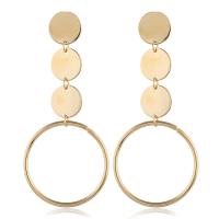 Zinc Alloy Drop Earring, stainless steel post pin, plated, for woman 90*40mm 