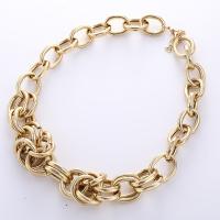Stainless Steel Jewelry Necklace, gold color plated, Unisex .7 Inch 