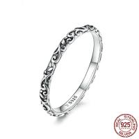 Стерлингового серебра кольцо, 925 пробы, Кольцевая форма, окисление, продается PC