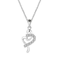 Handgemacht Facettierte Murano Europa Perlen, 925er Sterling Silber, Herz, platiniert, für Frau, 20x10mm, verkauft von PC