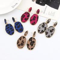 Zinc Alloy Drop Earring, with horse hair, stainless steel post pin, fashion jewelry & for woman 