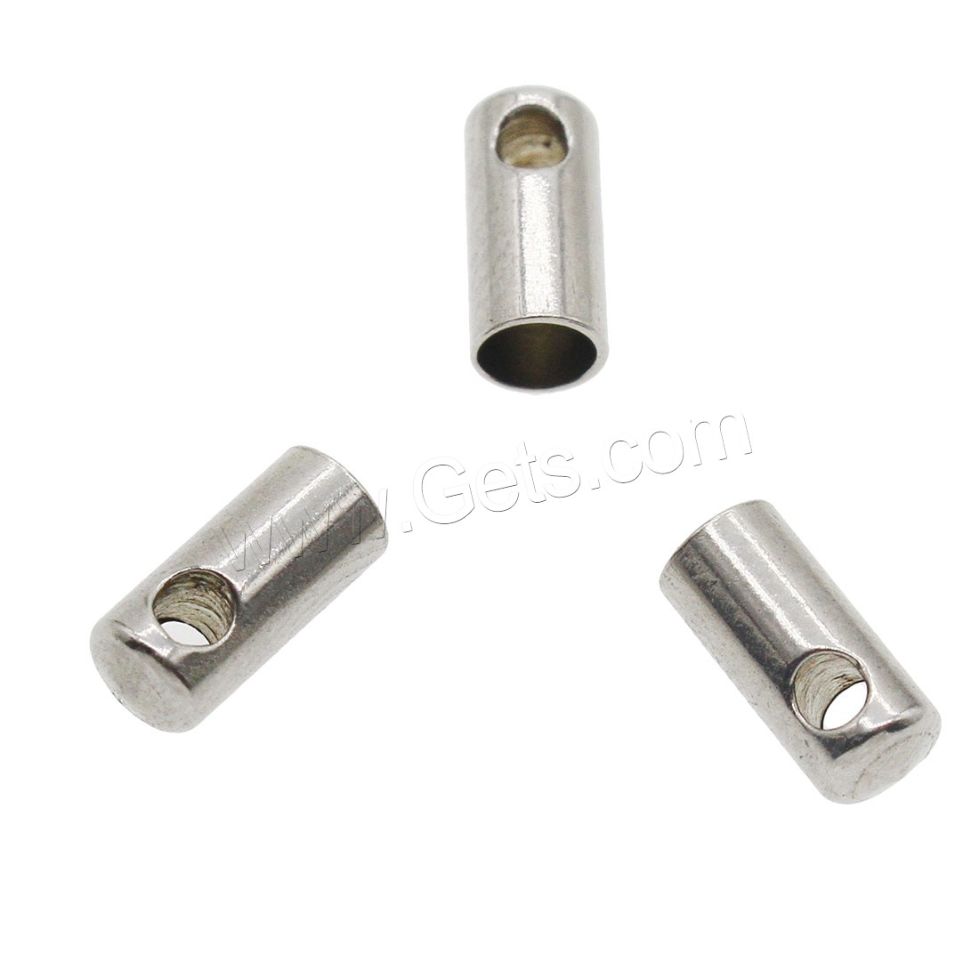 Stainless Steel End Caps, different size for choice, original color, 12x15x2mm, Hole:Approx 2mm, Sold By PC
