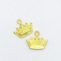 Zinc Alloy Crown Pendants, gold color plated Approx 2mm 