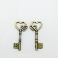 Zinc Alloy Key Pendants, antique bronze color plated Approx 10mm 