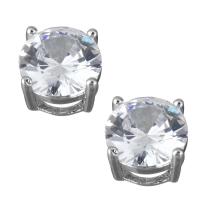 Deslizador encantador del diamante de imitación, metal, con circonia cúbica, plateado, 9x9x6mm, agujero:aproximado 5x2mm, Vendido por UD