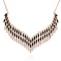 Zinc Alloy Necklace, gold color plated, for woman .6 Inch 
