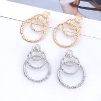 Zinc Alloy Drop Earring, stainless steel post pin, fashion jewelry & for woman 