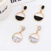 Zinc Alloy Drop Earring, with Acrylic, stainless steel post pin, fashion jewelry & for woman 