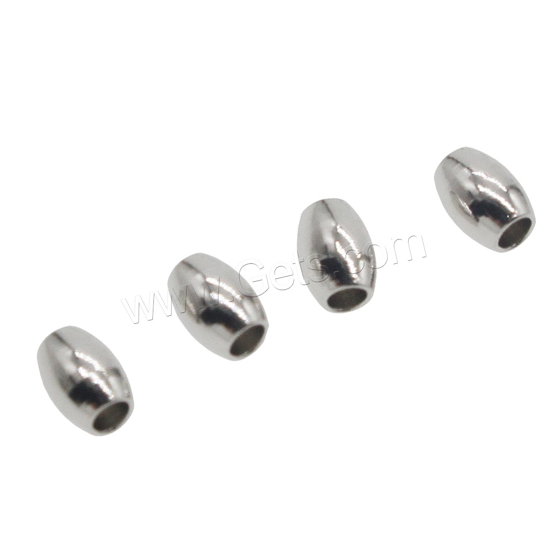 Stainless Steel Beads, Drum, different size for choice, original color, Sold By PC