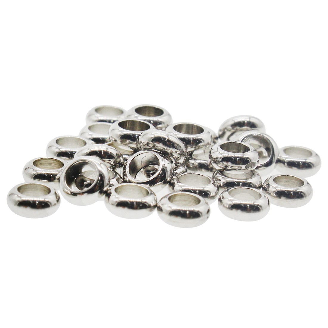 Edelstahl Perlen, Rad, verschiedene Größen vorhanden, originale Farbe, verkauft von PC