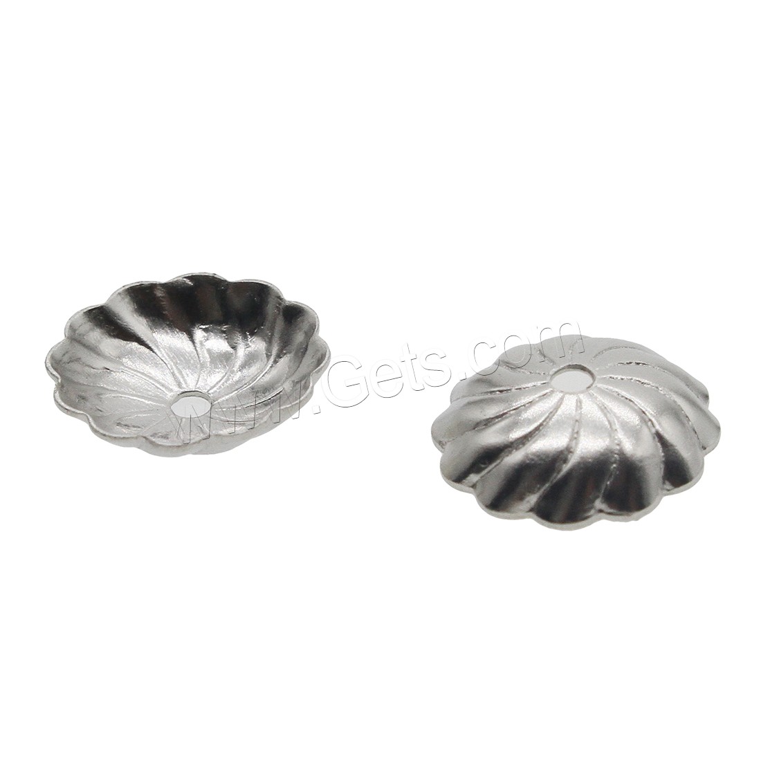 Stainless Steel Bead Cap, Flower, different size for choice, original color, Sold By PC