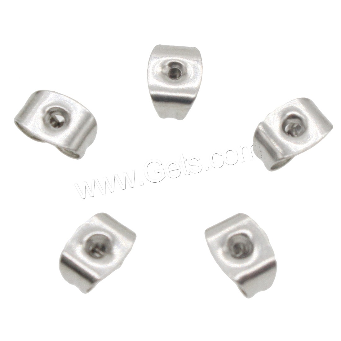 Stainless Steel Ear Nut Component, different size for choice, original color, Sold By PC