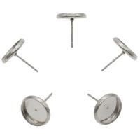 Stainless Steel Earring Stud Component original color 
