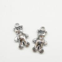 Zinc Alloy Animal Pendants, Bear, antique silver color plated Approx 2mm 