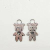 Zinc Alloy Animal Pendants, Bear, antique silver color plated Approx 4mm 