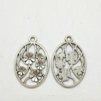 Zinc Alloy Hollow Pendants, antique silver color plated Approx 2mm 