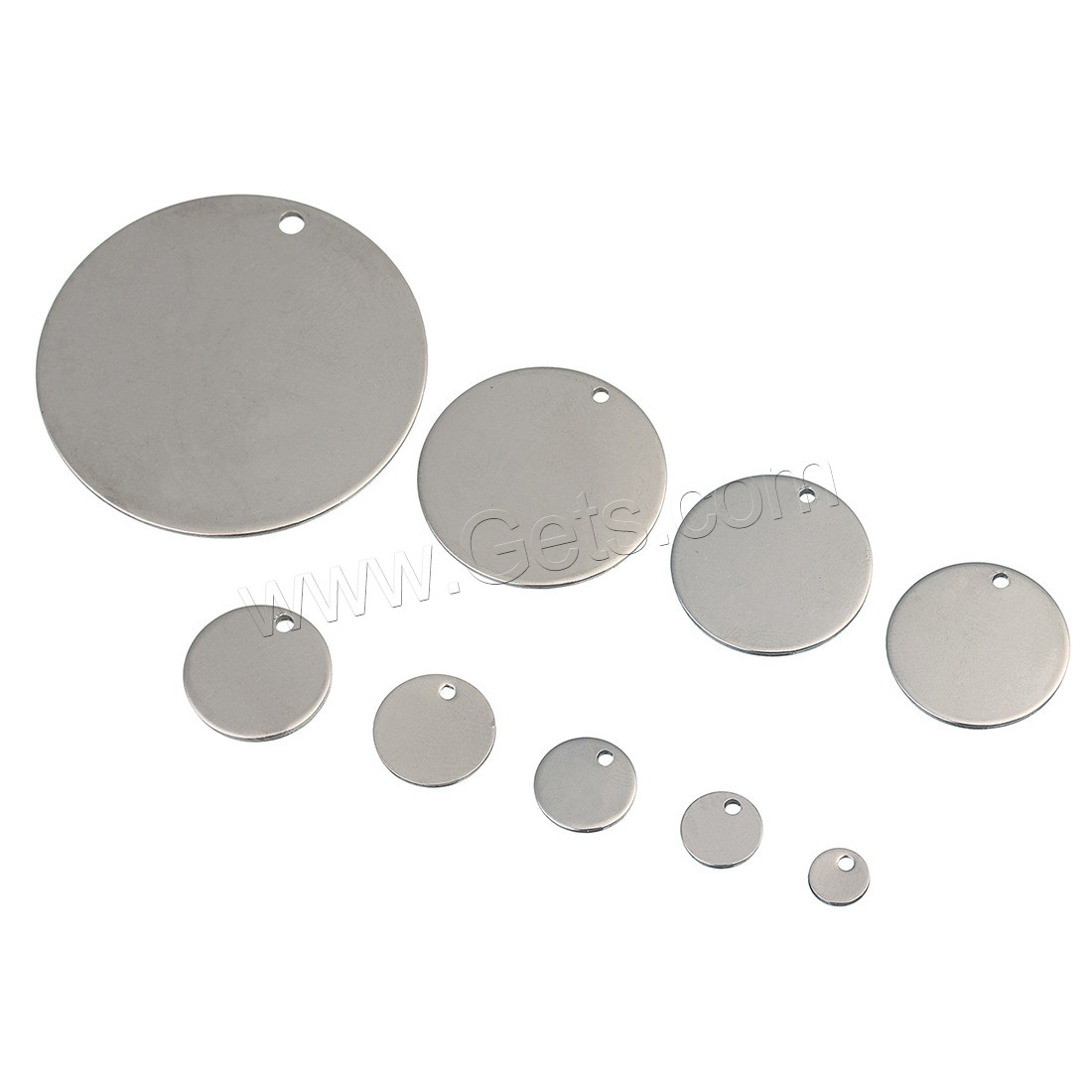 Stainless Steel Pendant, Round, different size for choice, 20PC/Bag, Sold By Bag