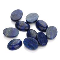 Lapis lazuli cabochon, ellipse, normes différentes pour le choix & dos plat Vendu par sac