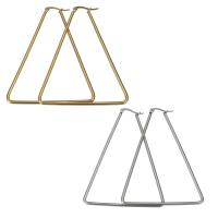 Stainless Steel Lever Back Earring, Triangle, for woman 