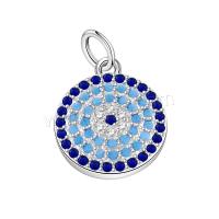 Cubic Zirconia Micro Pave Brass Pendant, with Cubic Zirconia, plated, micro pave cubic zirconia 18*12mm 