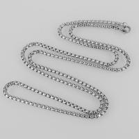 Stainless Steel Chain Necklace & box chain, original color [
