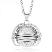 Zinc Alloy Perfume Locket Necklace, plated, Unisex 22mm Approx 31.50 Inch 