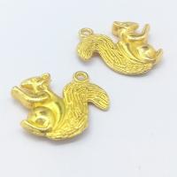 Zinc Alloy Animal Pendants, Squirrel, gold color plated Approx 2mm 