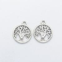 Zinc Alloy Hollow Pendants, Tree, antique silver color plated Approx 2mm 