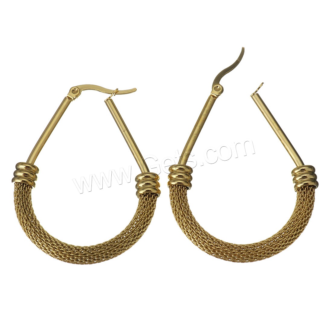 Stainless Steel Lever Back Earring, mesh & different size for choice & for woman, more colors for choice, Sold By Pair