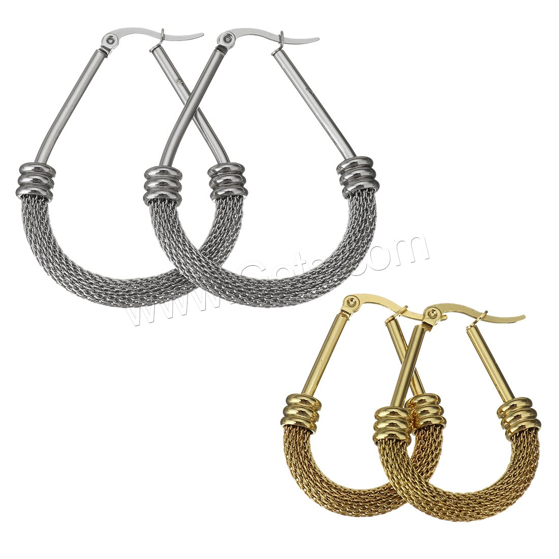 Stainless Steel Lever Back Earring, mesh & different size for choice & for woman, more colors for choice, Sold By Pair