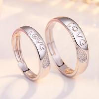 Stainless Steel Couple Ring, plated, fashion jewelry silver color, 4mm,4.4mm 